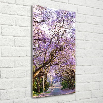 Staand foto plexiglas Jacarandapad