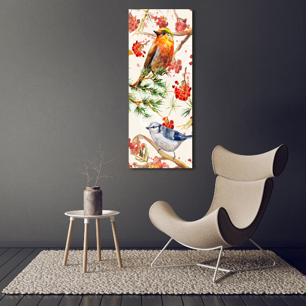 Staand foto op plexiglas Vogels en bloemen