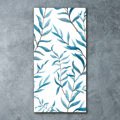 Obraz zdjęcie na ścianę akryl pionowy Liście