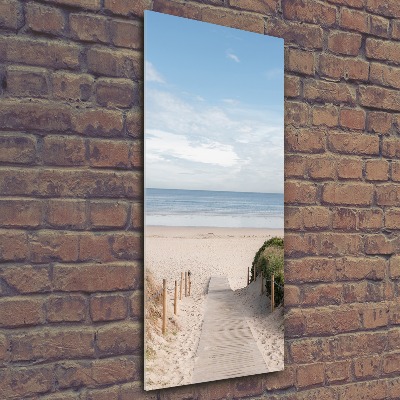 Foto obraz szkło akryl pionowy Ścieżka na plażę