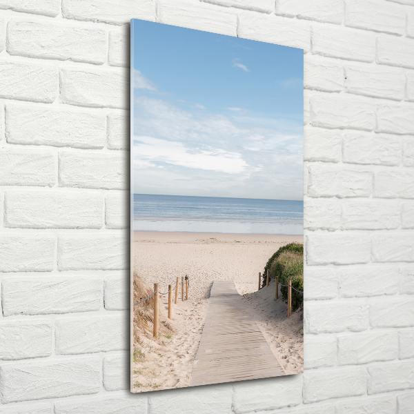 Staand foto plexiglas Pad naar het strand