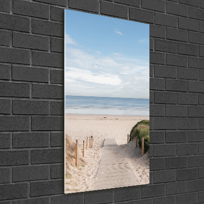 Staand foto plexiglas Pad naar het strand