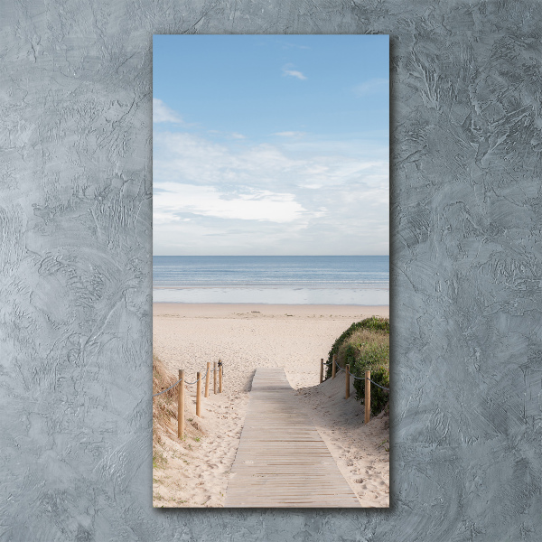 Staand foto plexiglas Pad naar het strand