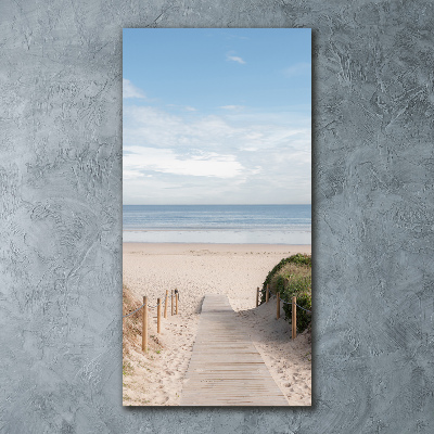 Staand foto plexiglas Pad naar het strand