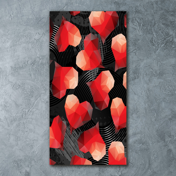 Staand foto plexiglas Geometrische harten