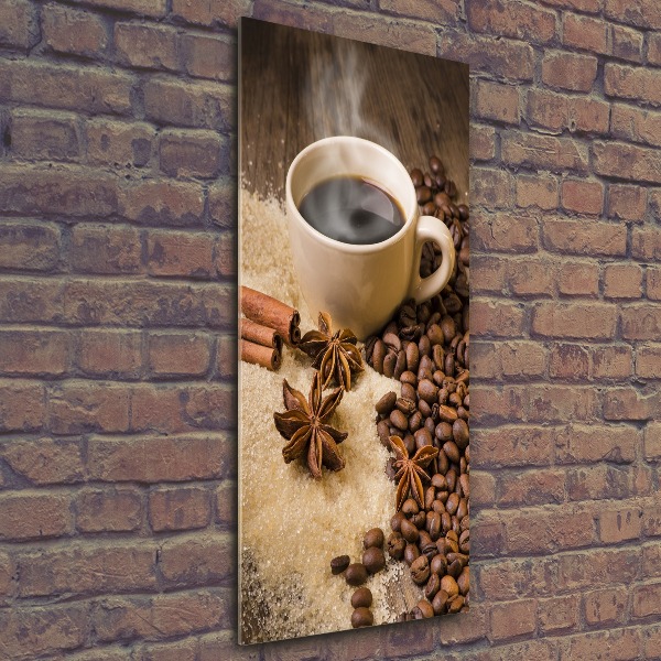 Staand foto in plexiglas Een kopje koffie