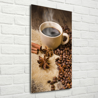 Staand foto in plexiglas Een kopje koffie