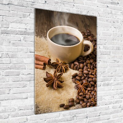 Staand foto in plexiglas Een kopje koffie