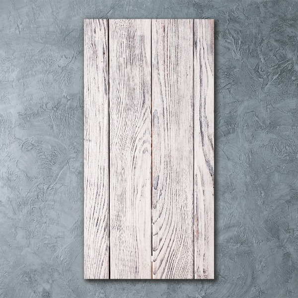 Staand foto in plexiglas Houten muur