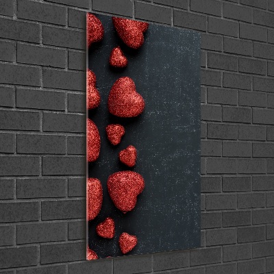 Staand foto plexiglas Harten op het bord