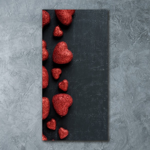 Staand foto plexiglas Harten op het bord