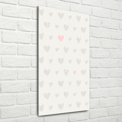 Staand foto op plexiglas Achtergrond met hartjes
