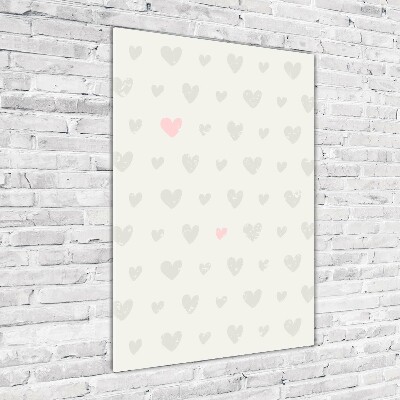 Staand foto op plexiglas Achtergrond met hartjes