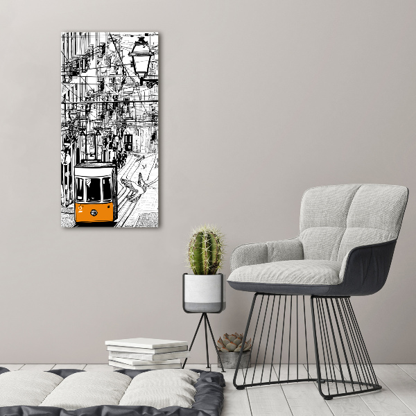 Staand plexiglas foto Lissabonse tram
