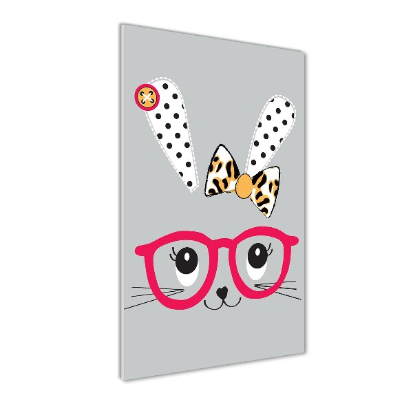 Staand plexiglas foto Konijn met bril
