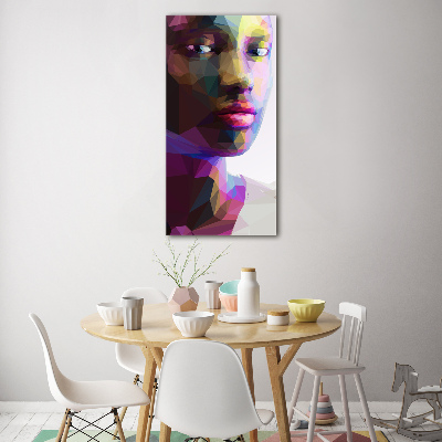 Staand foto in plexiglas Abstracte vrouw