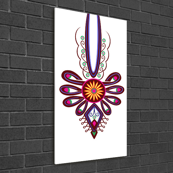 Obraz zdjęcie szkło akryl pionowy Polski wzór ludowy