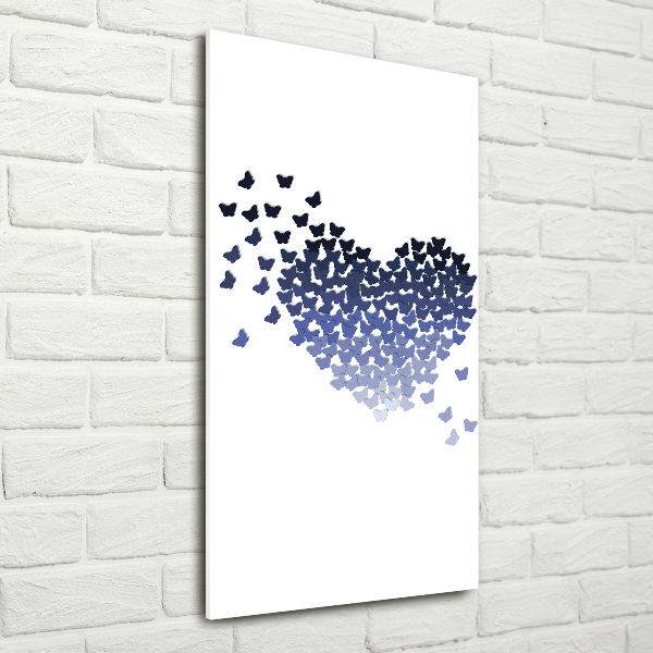 Staand foto in plexiglas Hart van vlinders