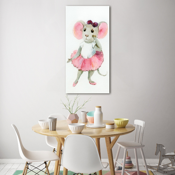 Staand foto in plexiglas Ballerina Muis