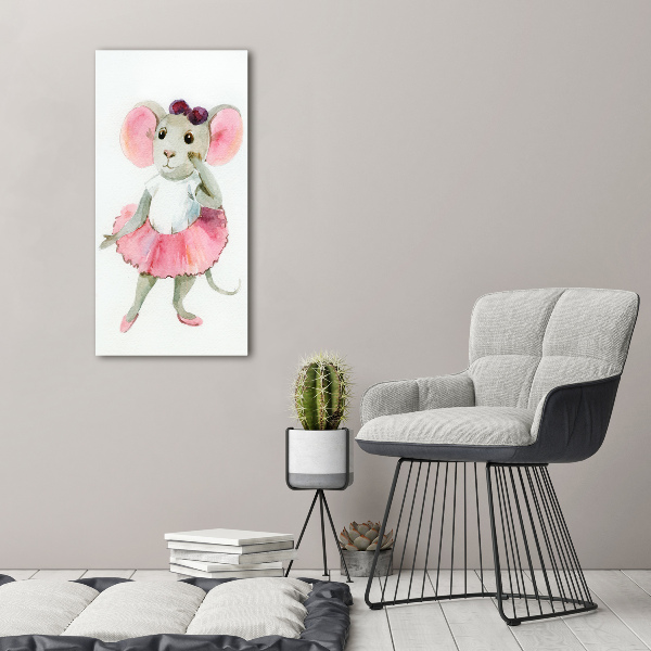 Staand foto in plexiglas Ballerina Muis
