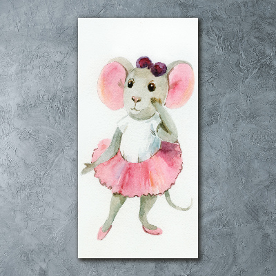 Staand foto in plexiglas Ballerina Muis
