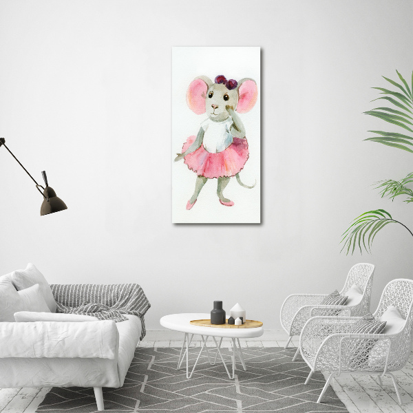 Staand foto in plexiglas Ballerina Muis