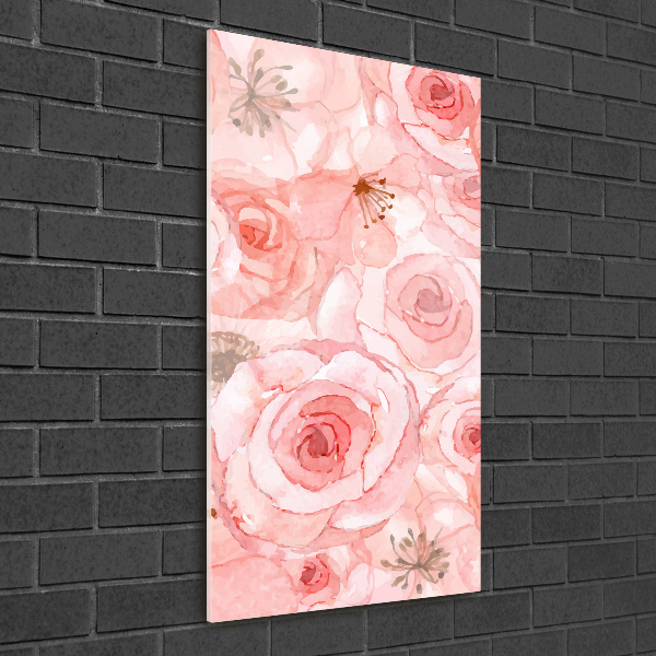 Obraz zdjęcie akryl pionowy Kwiecisty wzór