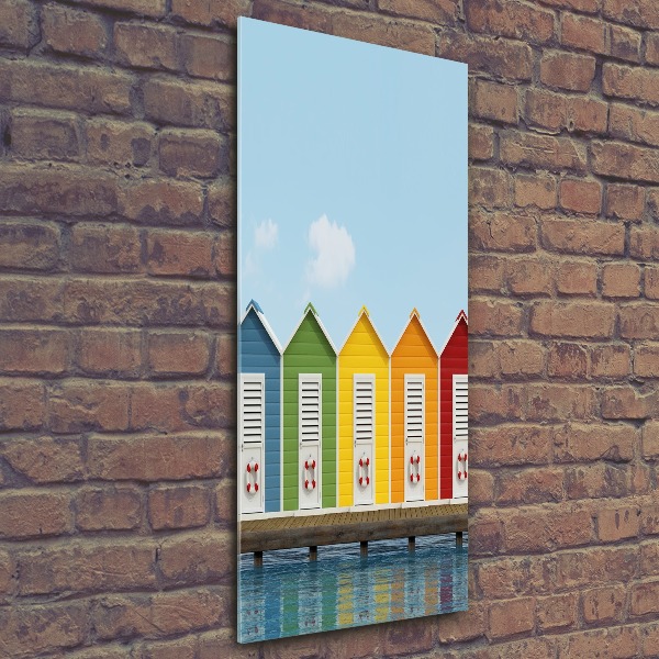 Staand plexiglas foto Strandhutten