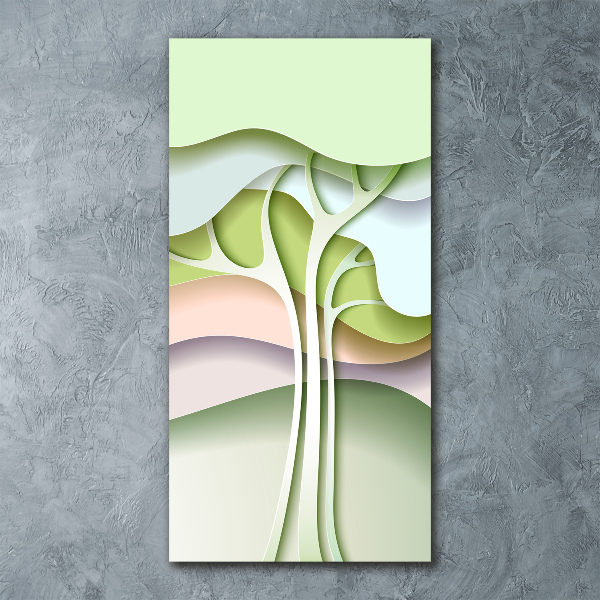 Staand foto op plexiglas Abstracte boom