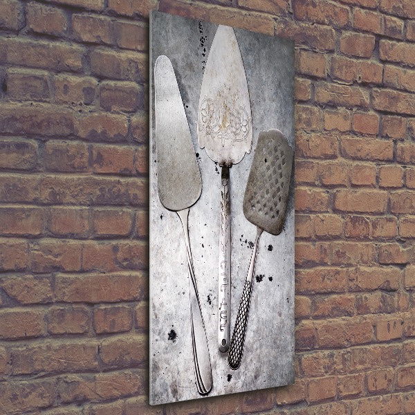 Staand foto plexiglas Metalen bestek