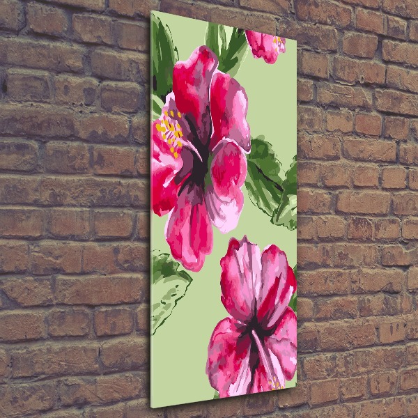 Staand plexiglas foto Hawaiiaanse bloemen