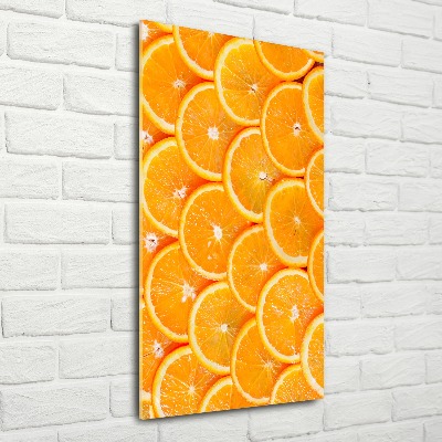 Foto obraz szkło akryl pionowy Plastry pomarańczy
