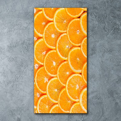 Foto obraz szkło akryl pionowy Plastry pomarańczy