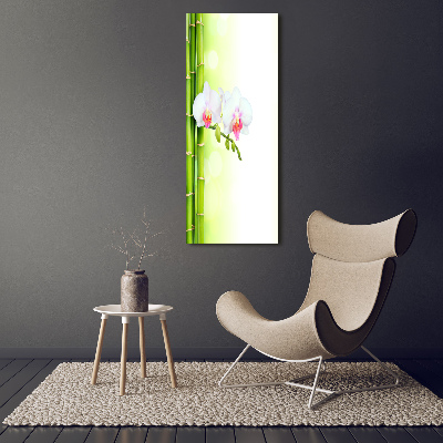 Staand foto op plexiglas Orchidee en bamboe