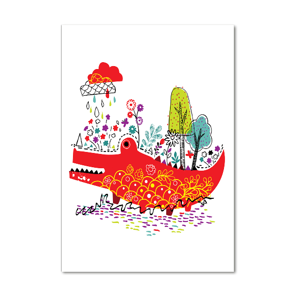 Staand foto in plexiglas Krokodil