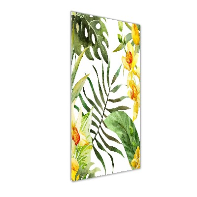 Staand plexiglas foto Tropische bloemen