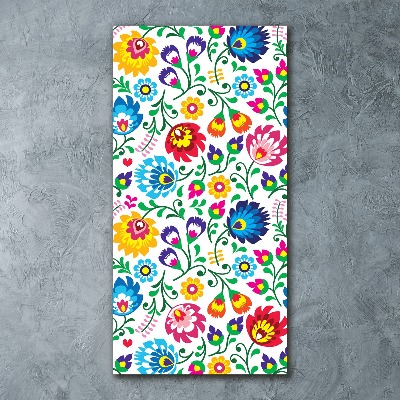 Obraz zdjęcie szkło akryl pionowy Wzór etniczny