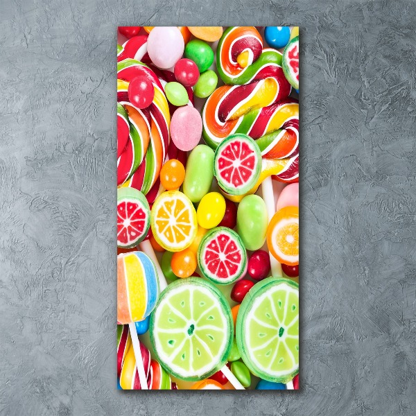Obraz zdjęcie szkło akryl pionowy Kolorowe cukierki