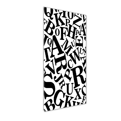 Foto obraz szkło akryl pionowy Alfabet