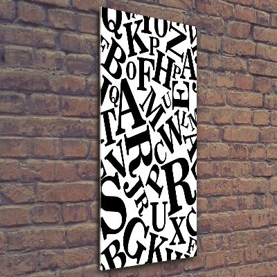 Foto obraz szkło akryl pionowy Alfabet