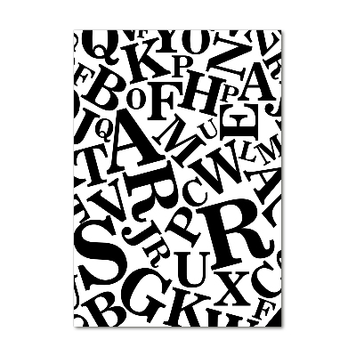 Foto obraz szkło akryl pionowy Alfabet