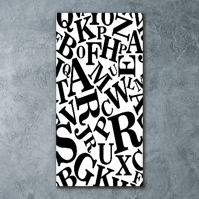 Foto obraz szkło akryl pionowy Alfabet