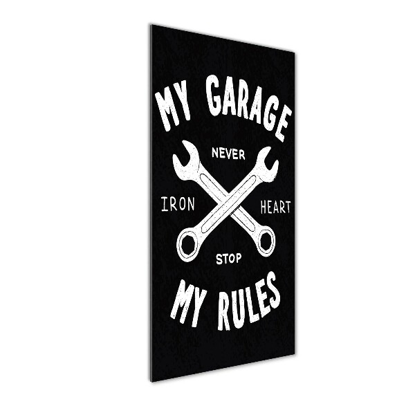 Staand foto in plexiglas Mijn garage