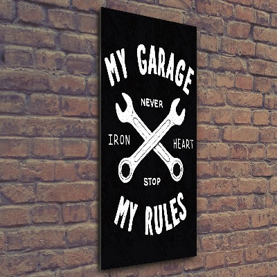 Staand foto in plexiglas Mijn garage