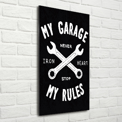 Staand foto in plexiglas Mijn garage