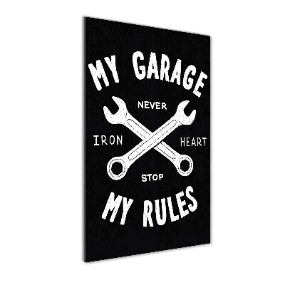 Staand foto in plexiglas Mijn garage