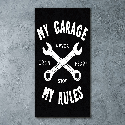 Staand foto in plexiglas Mijn garage