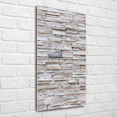 Staand foto op plexiglas Stenen muur