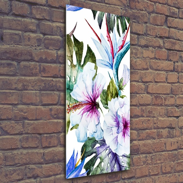 Staand plexiglas foto Hawaiiaanse bloemen