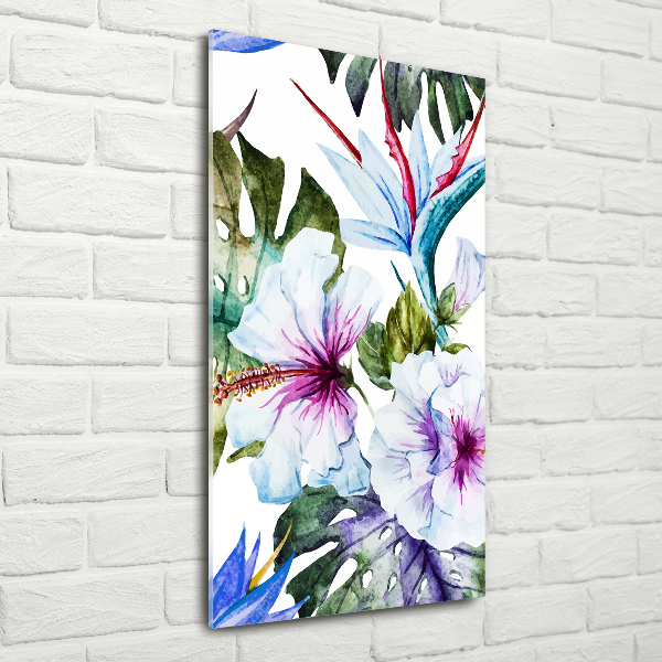 Staand plexiglas foto Hawaiiaanse bloemen